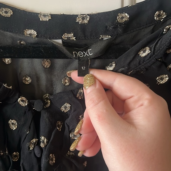 Black and gold blouse from Next - Picture 2 of 4